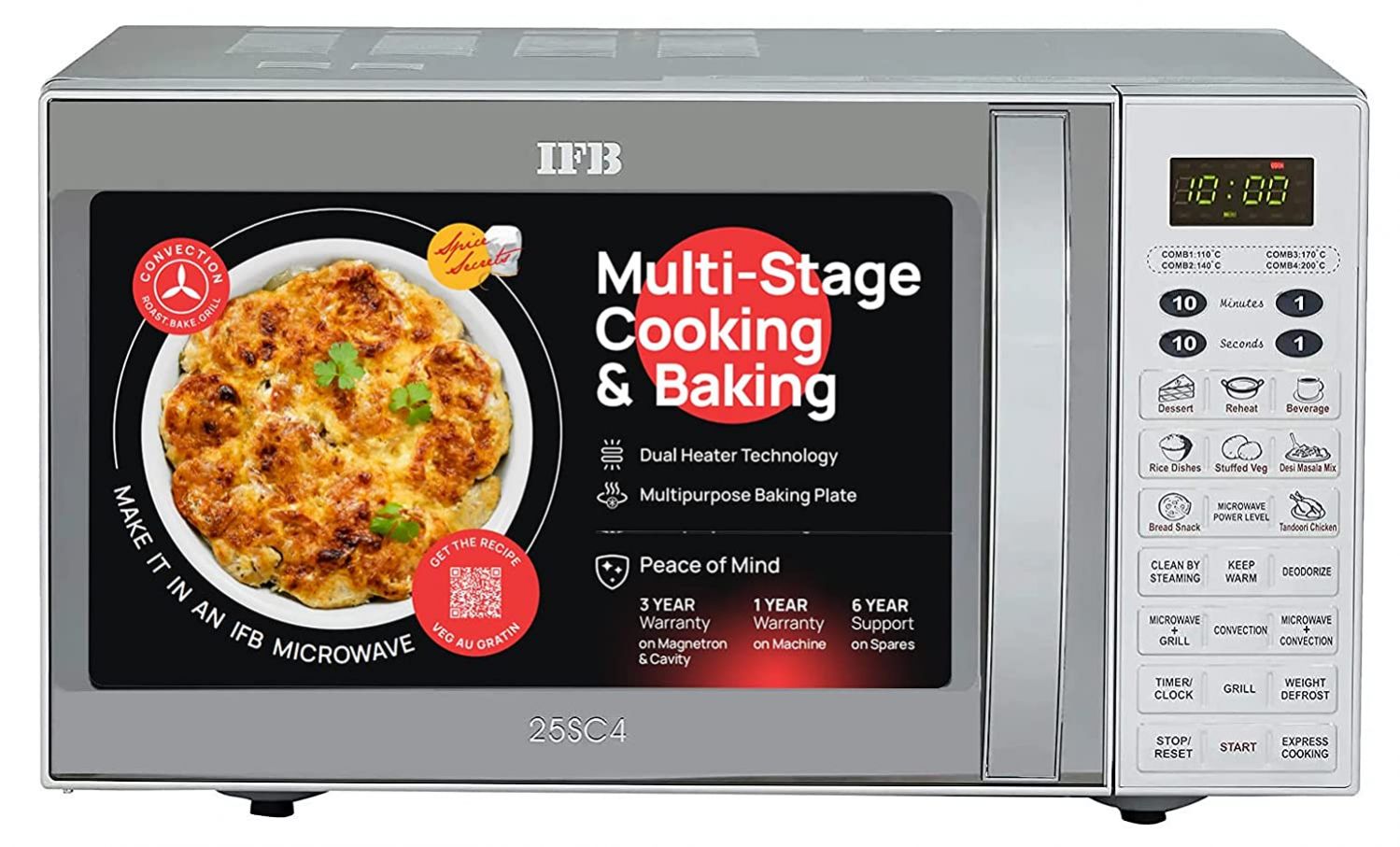 IFB 30 L Convection Microwave Oven (30FRC2, Floral Pattern & Black